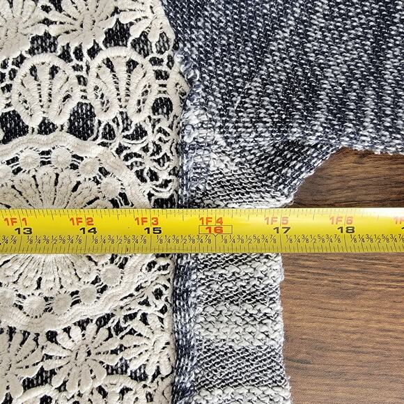 Maurices Boho Lace Embroidered Tunic Sz M Blue Gray Cottagecore Whimsy Country - Picture 5 of 8